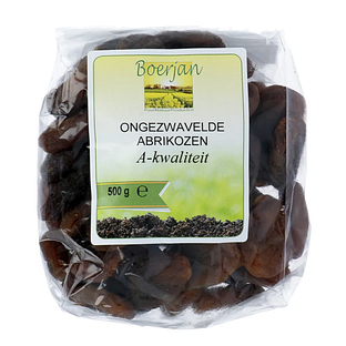 Boerjan Ongezwavelde Abrikozen 500GR