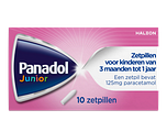 Panadol Junior Zetpillen 125mg 3 Maanden - 1Jaar 10ST