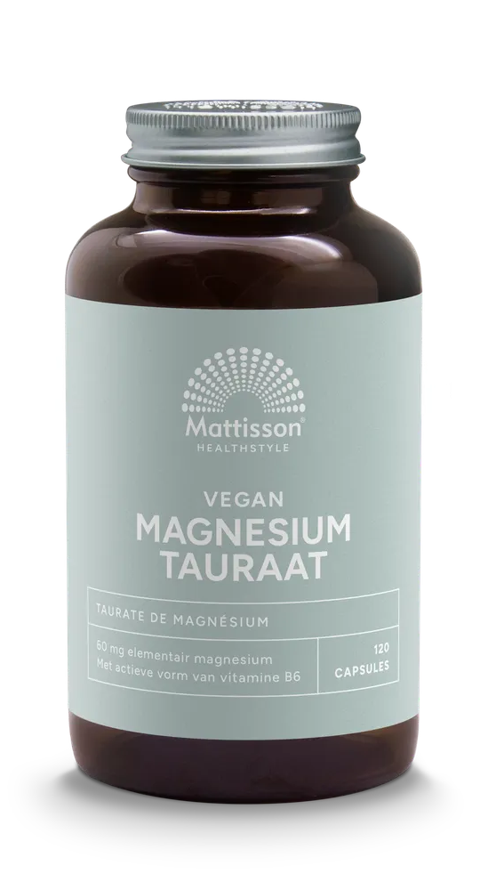 Mattisson HealthStyle Vegan Magnesium Tauraat Capsules 120VCP