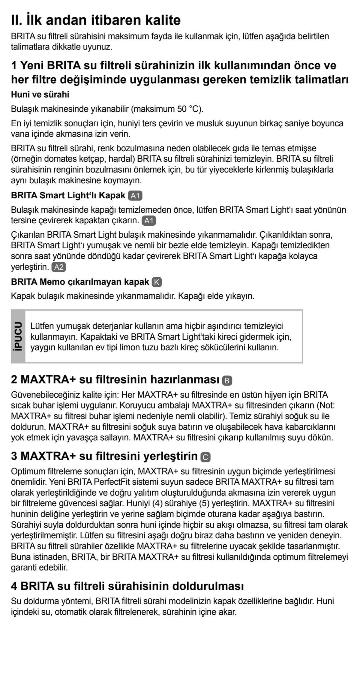 Waterfilterkan Marella Blauw XL + 1 Maxtra Filterpatroon afbeelding van document #33, instructions