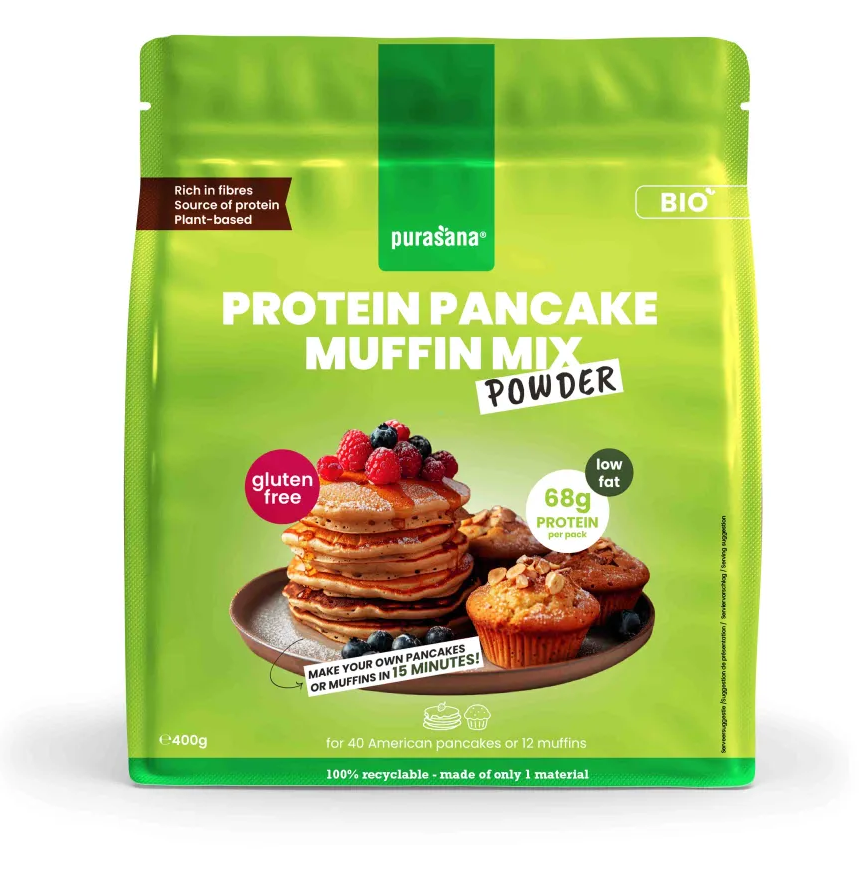 Purasana Protein Pancake Muffin Mix Glutenvrij 400GR