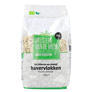 De Halm Havervlokken Grof Biologisch 500GR