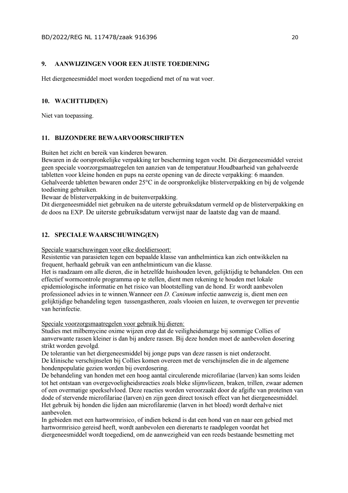 Milquestra Ontwormingsmiddel Honden 0.5 - 10KG afbeelding van document #20, leaflet