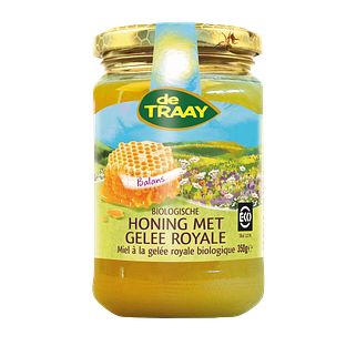De Traay Honing Met Gelee Royale Biologisch 350GR
