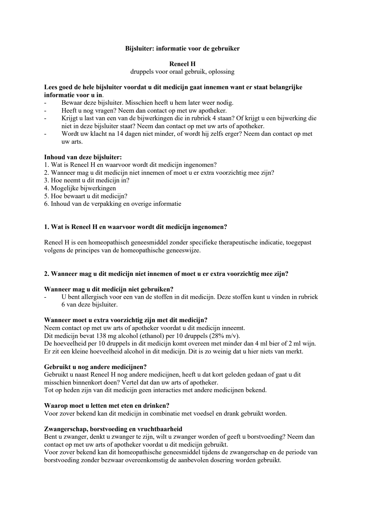 Reneel H afbeelding van document #1, leaflet