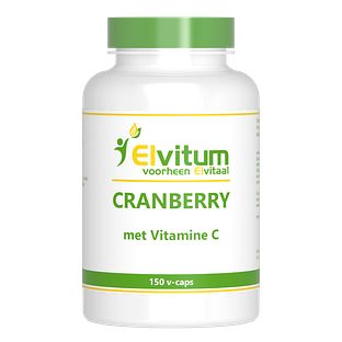Elvitum Cranberry met Vitamine C Vegicaps 150CP Elvitum Cranberry met Vitamine C Vegicaps 150CP