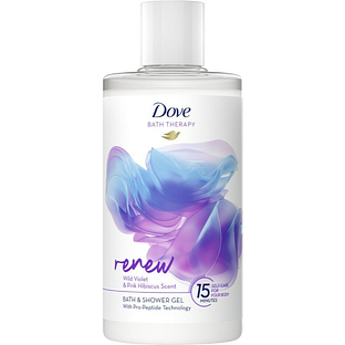 Dove Bath Therapy Renew Bath & Shower Gel Wild Violet & Pink Hibiscus Scent 400ML