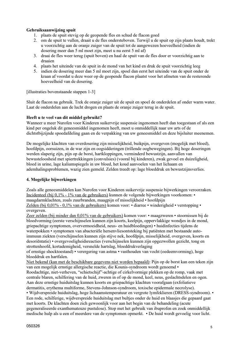 Kinderen Suspensie Suikervrij Vanaf 3 Maanden afbeelding van document #5, leaflet