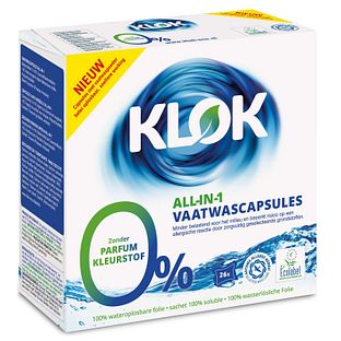 Klok ALLin1 Vaatwascapsules 26ST Klok ALLin1 Vaatwascapsules 26ST