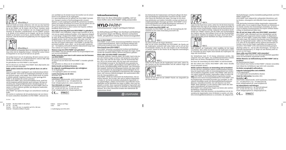 Hylo Parin Oogdruppels afbeelding van document #2, instructions
