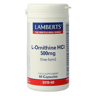 Lamberts L-ornithine 500mg Vegacapsules 60VCP