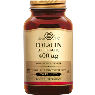Solgar Folacin (Foliumzuur) 400 mcg Tabletten 250TB