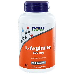 NOW L-Arginine 500mg Capsules 100ST