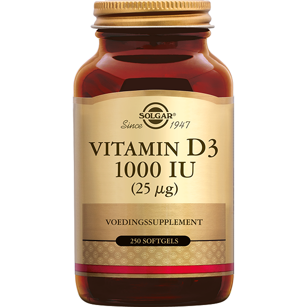 Solgar Vitamine D-3 1000 IU Softgels 250SG