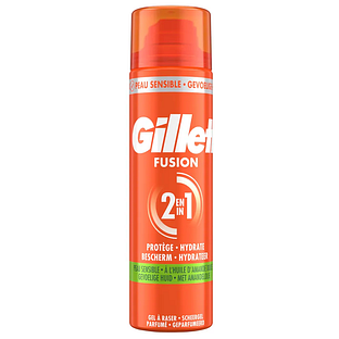 Gillette Fusion 2-In-1 Scheergel Gevoelige Huid 200ML