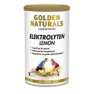Golden Naturals Elektrolyten Lemon Poeder 300GR Golden Naturals Elektrolyten Lemon Poeder 300GR