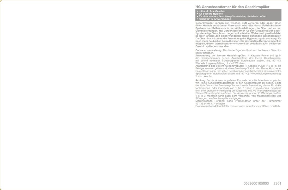 Aircare Tegen Stinkende Vaatwassers afbeelding van document #2, label