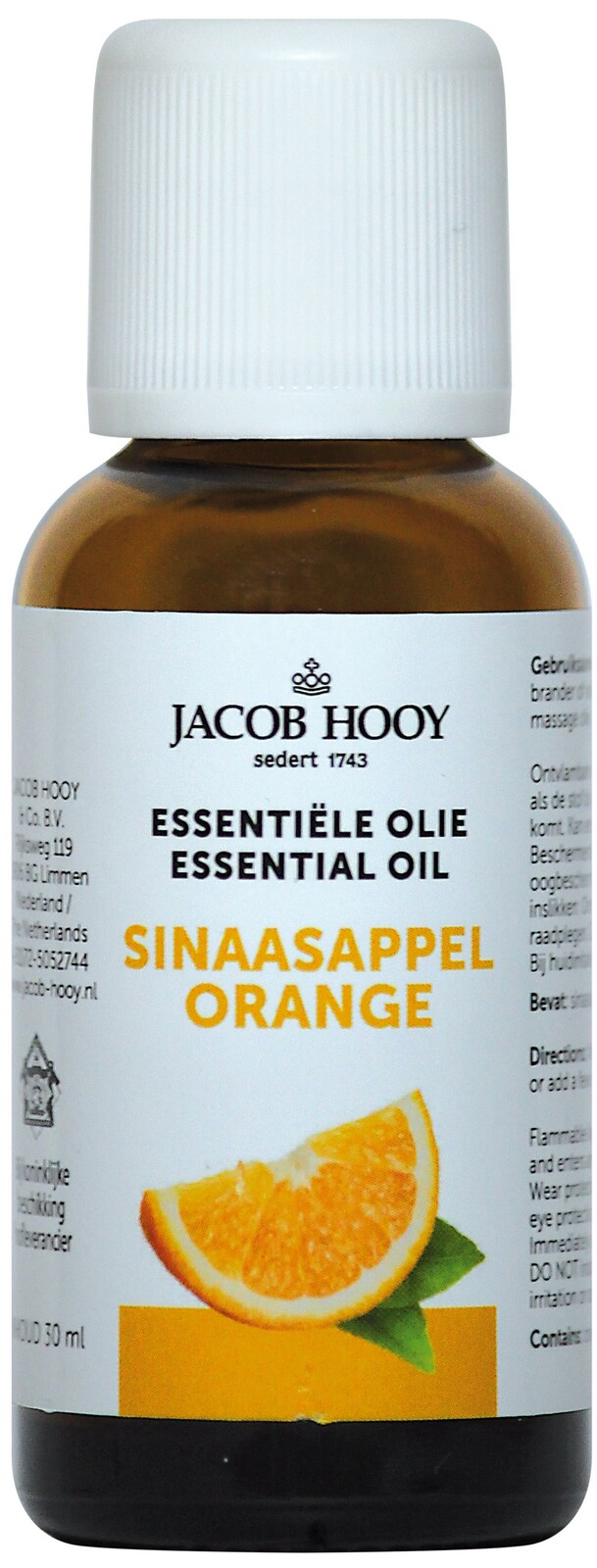 Jacob Hooy Essentiële Olie Sinaasappel 30ml afbeelding