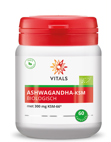 Vitals Ashwagandha-KSM Biologisch Capsules 60CP
