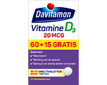 Davitamon Vitamine D3 20mcg Smelttabletten 75TB Davitamon Vitamine D3 20mcg Smelttabletten 75TB