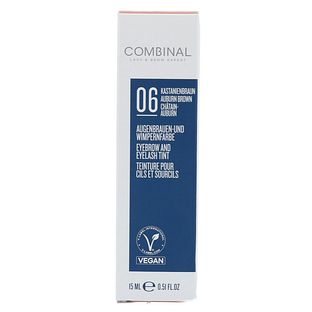 Combinal Eyebrow and Eyelash Tint 06 - Auburn Brown 15ML Combinal Eyebrow and Eyelash Tint 06 - Auburn Brown 15ML