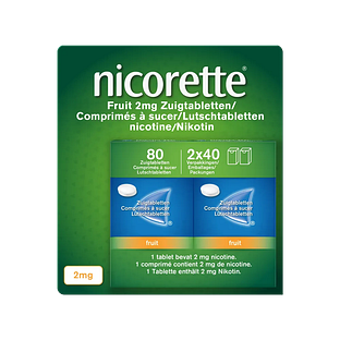 Nicorette Fruit 2mg Zuigtabletten 80ST