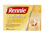 Rennie Deflatine kauwtabletten bij opgeblazen gevoel of winderigheid 36TB