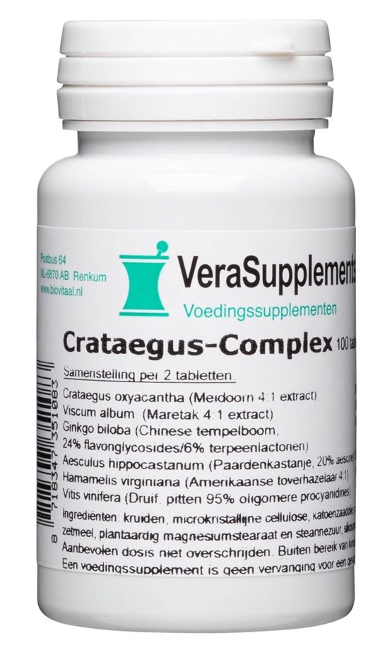 VeraSupplements Crataegus-Complex Tabletten afbeelding