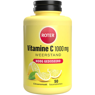 Roter Vitamine C 1000 mg Hoog Gedoseerd Citroensmaak Kauwtabletten 50TB