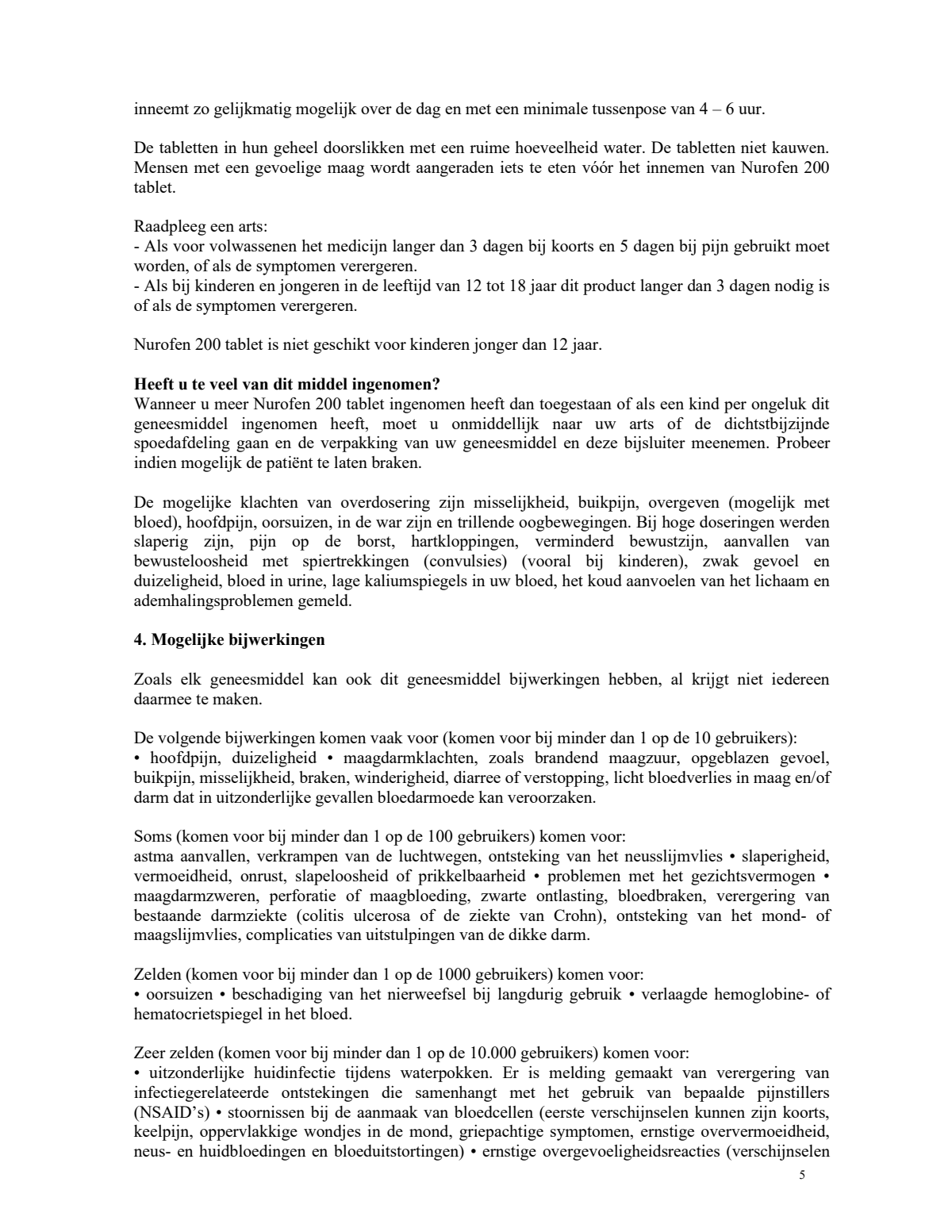 200mg Tabletten afbeelding van document #5, leaflet