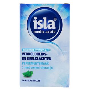 Isla Medic Acute Keelpastilles Pepermunt - bij verkoudheids- en keelklachten 20ST