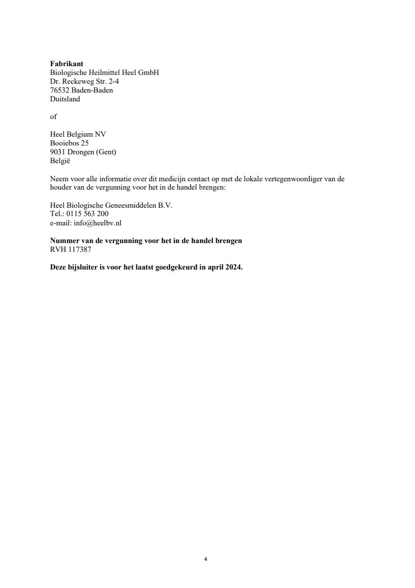 Traumeel S Druppels afbeelding van document #4, leaflet
