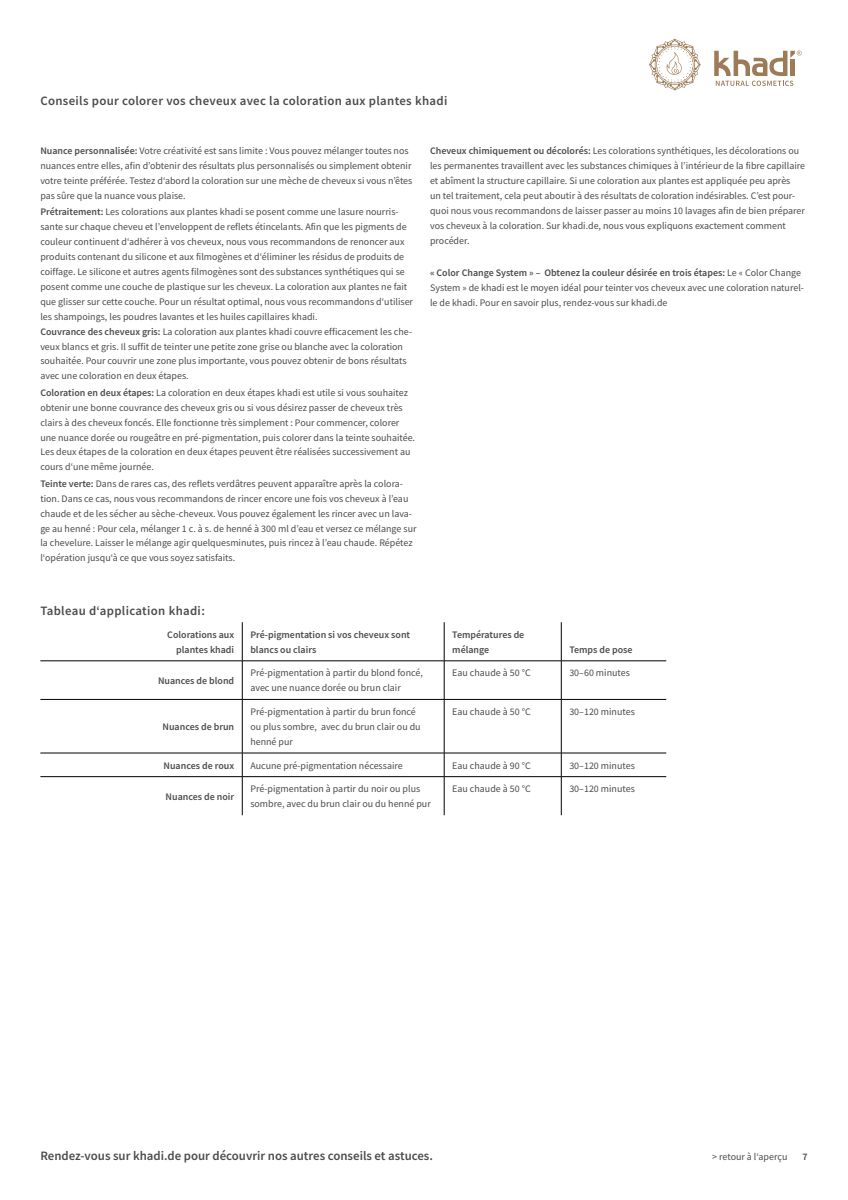 Haarverf Ash Brown afbeelding van document #7, instructions