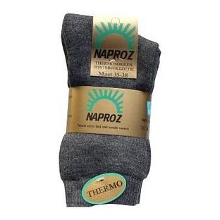 Naproz Thermo Sokken Grijs Maat 35-38 3 Paar 3PR