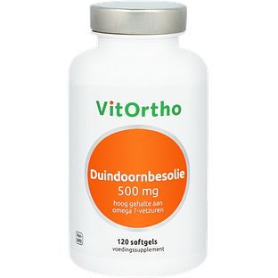 VitOrtho Duindoornbesolie 500mg Softgels 120SG VitOrtho Duindoornbesolie 500mg Softgels 120SG
