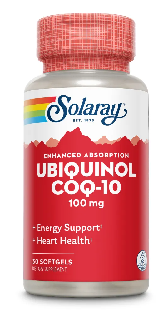 Solaray Ubiquinol Co Q10 100mg Softgels 30SG