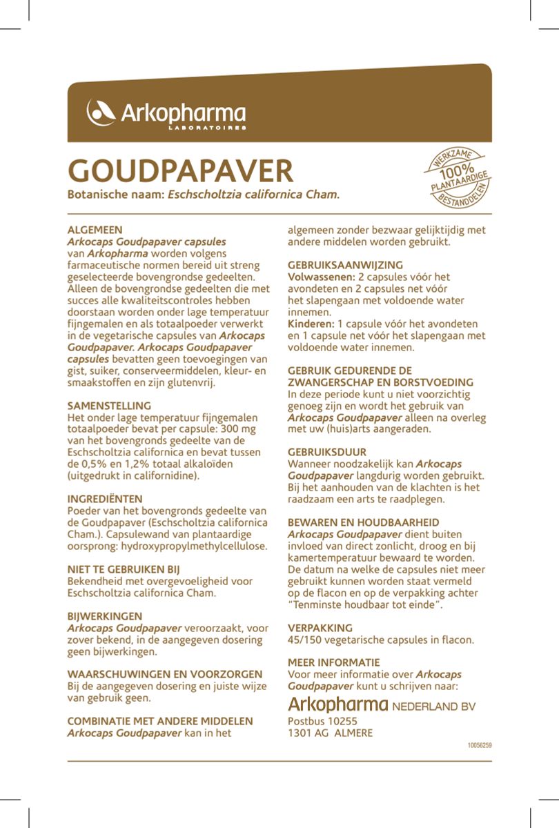 Goudpapaver Capsules afbeelding van document #1, instructions