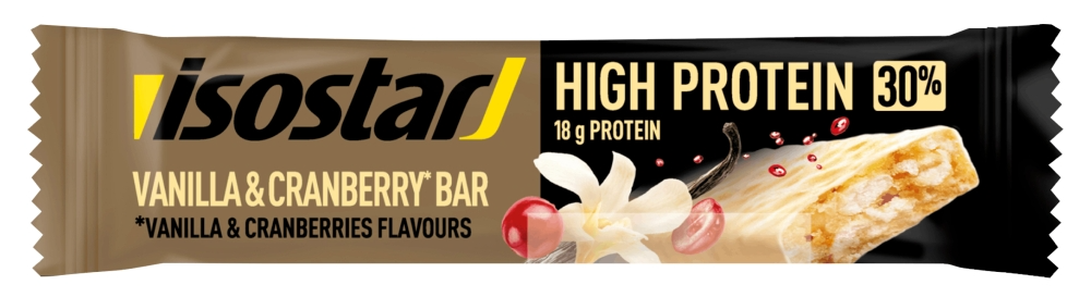 Isostar High Protein Vanilla Cranberry Reep