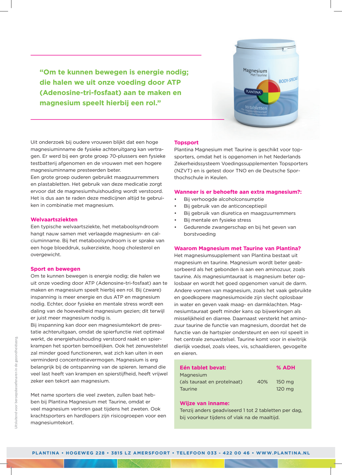Specials Magnesium Tabletten afbeelding van document #2, research