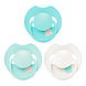 Difrax Lovi Prime Green Fopspenen 0-6M 3ST Spenen uit de verpakking