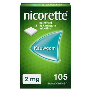 Nicorette Suikervrij 2mg Kauwgom 105ST