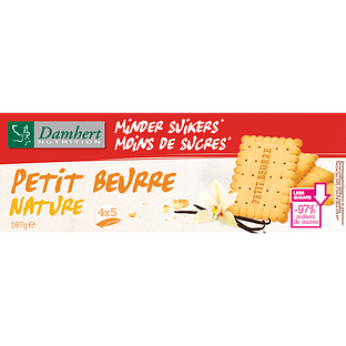 Damhert Petit Beurre Koekjes - Minder Suikers 167GR