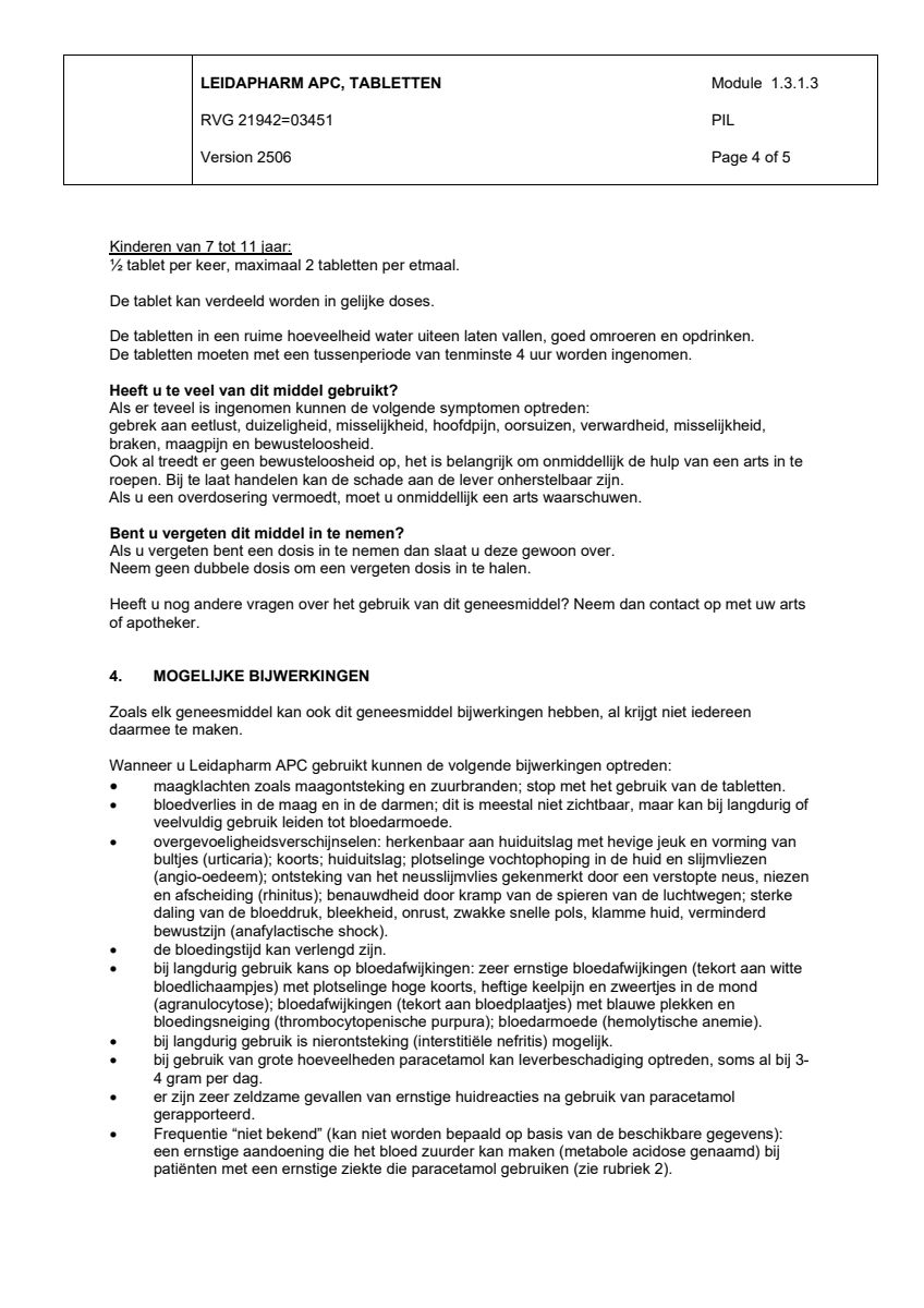 APC Tabletten afbeelding van document #4, leaflet