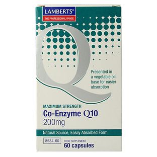 Lamberts Co-Enzym Q10 200mg Vegacapsules 60VCP
