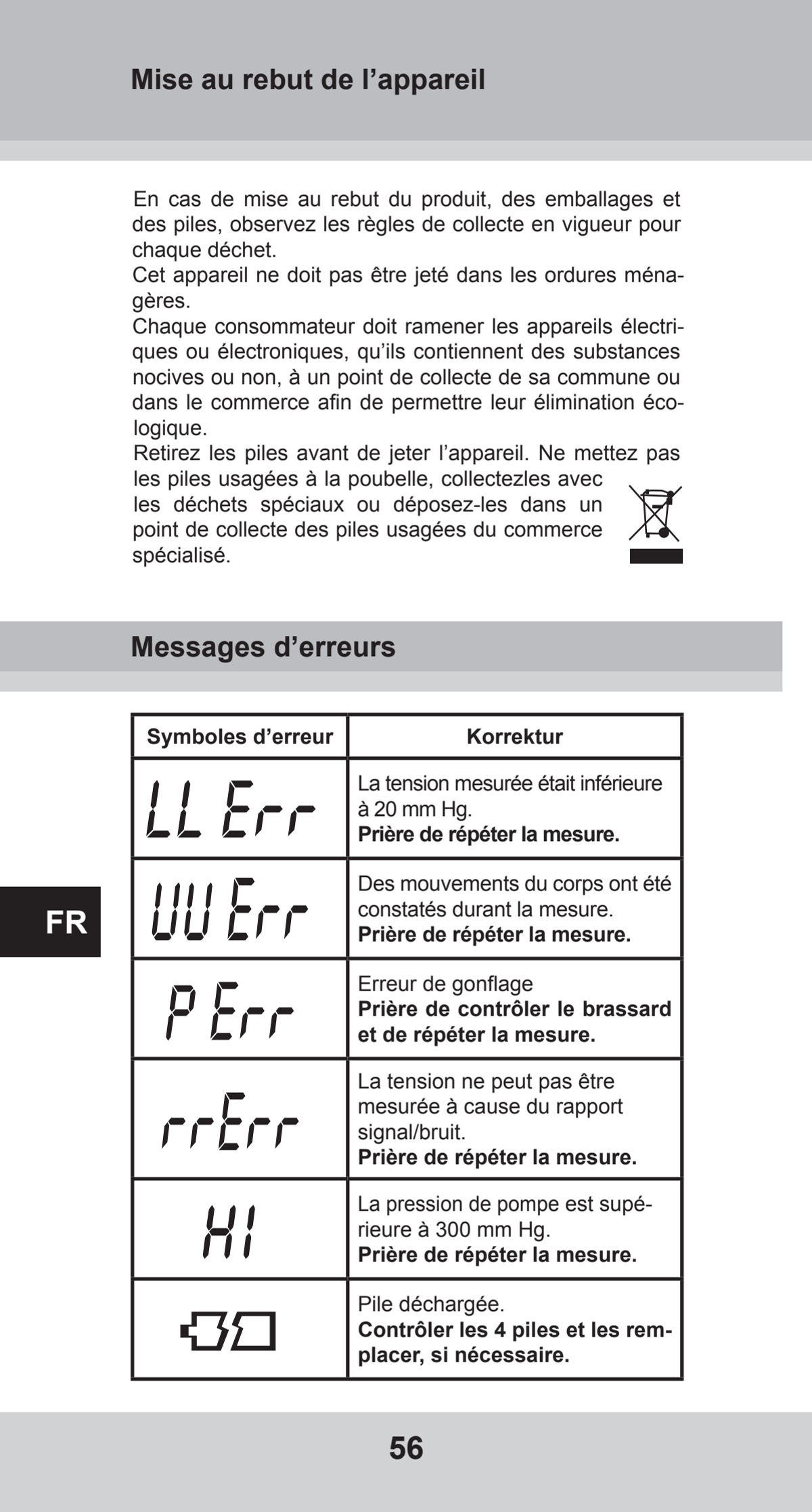 Bovenarm Bloeddrukmeter Desktop afbeelding van document #56, instructions