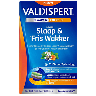 Valdispert Slaap & Fris Wakker Tabletten 24TB