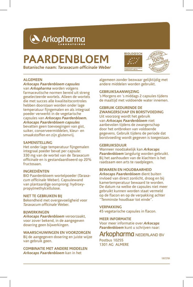 Paardebloem Capsules afbeelding van document #1, instructions