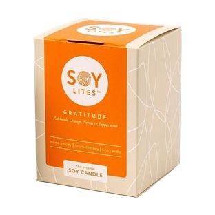 Soylites Soycandle Gratitude - Patchouli, Orange, Neroli & Peppermint 220ML
