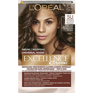 L'Oréal Paris Excellence Creme - 5U Universeel Lichtbruin 1ST
