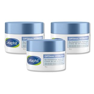 Cetaphil Optimal Hydration Revitaliserende Nachtcrème Multiverpakking 3x48GR Cetaphil Optimal Hydration Revitaliserende Nachtcrème Multiverpakking 3x48GR